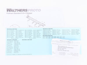 HO Walthers Proto 920-9328 ATSF Santa Fe 85' P-S 6-6-4 Sleeper Passenger Car