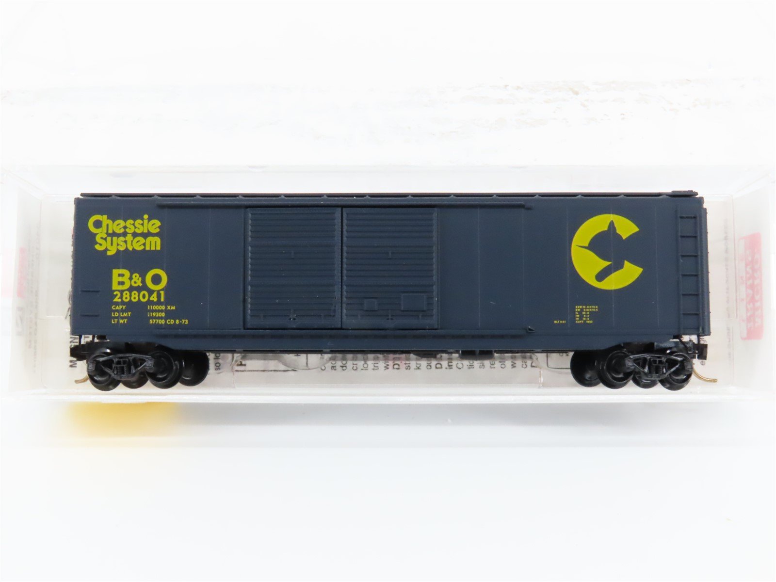 N Scale Micro-Trains MTL 34010 B&O Chessie System 50' Box Car #288041