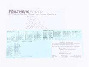 HO Walthers Proto 920-9349 ATSF Santa Fe 85' P-S Diner Dormitory Passenger Car