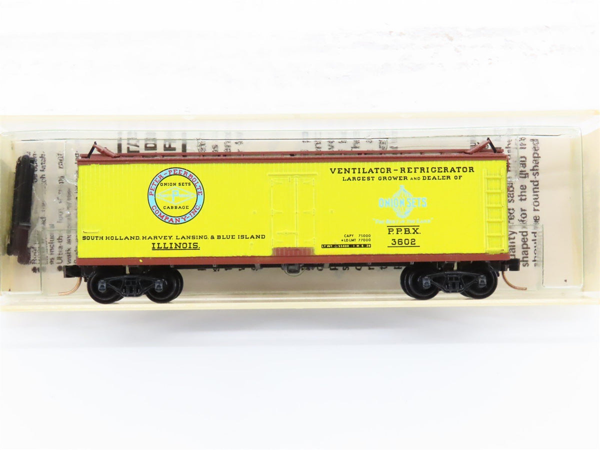 N Scale Kadee Micro-Trains MTL 47040 PPBX Peerbolte Onion Sets 40&#39; Reefer #3602