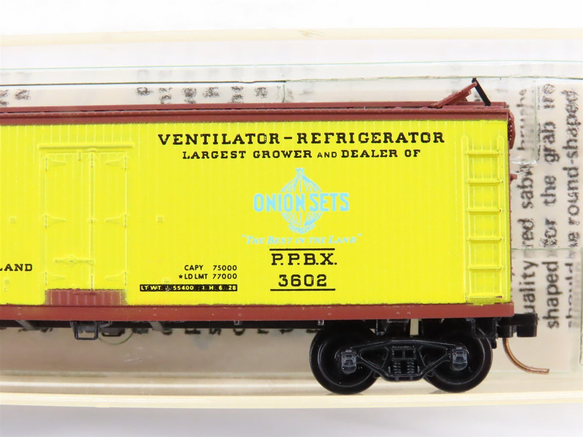 N Scale Kadee Micro-Trains MTL 47040 PPBX Peerbolte Onion Sets 40&#39; Reefer #3602