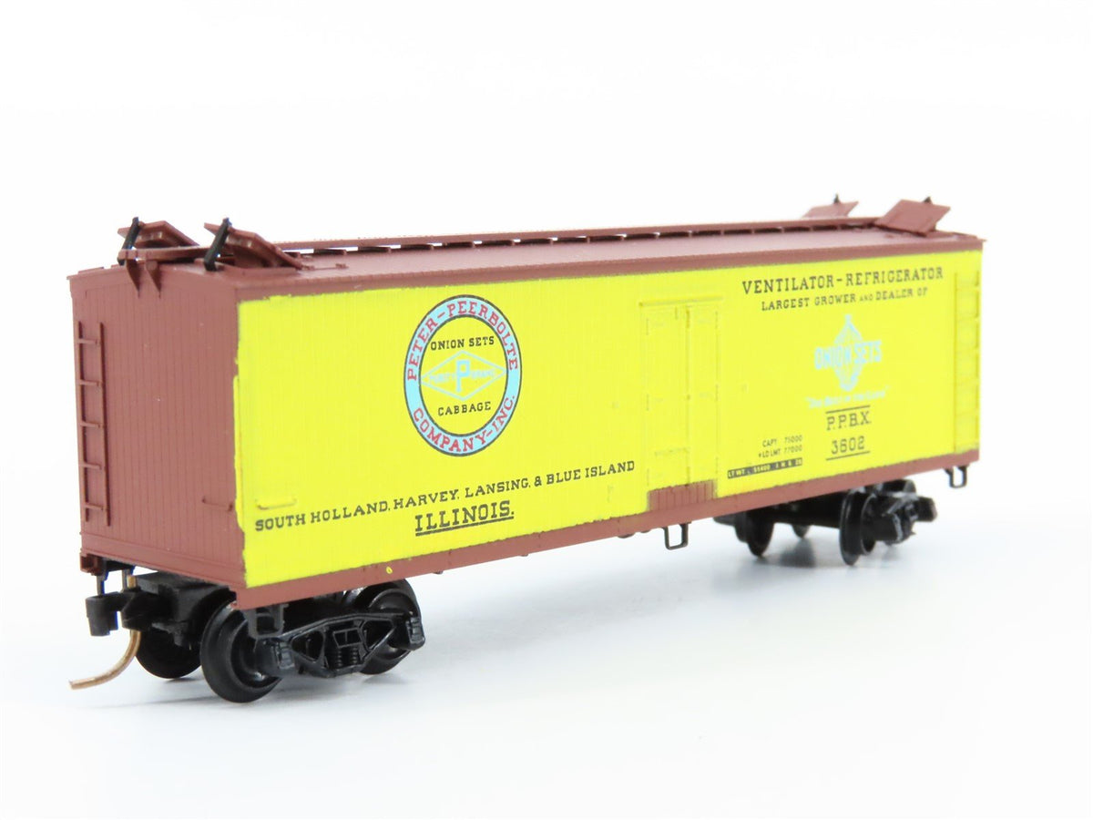 N Scale Kadee Micro-Trains MTL 47040 PPBX Peerbolte Onion Sets 40&#39; Reefer #3602