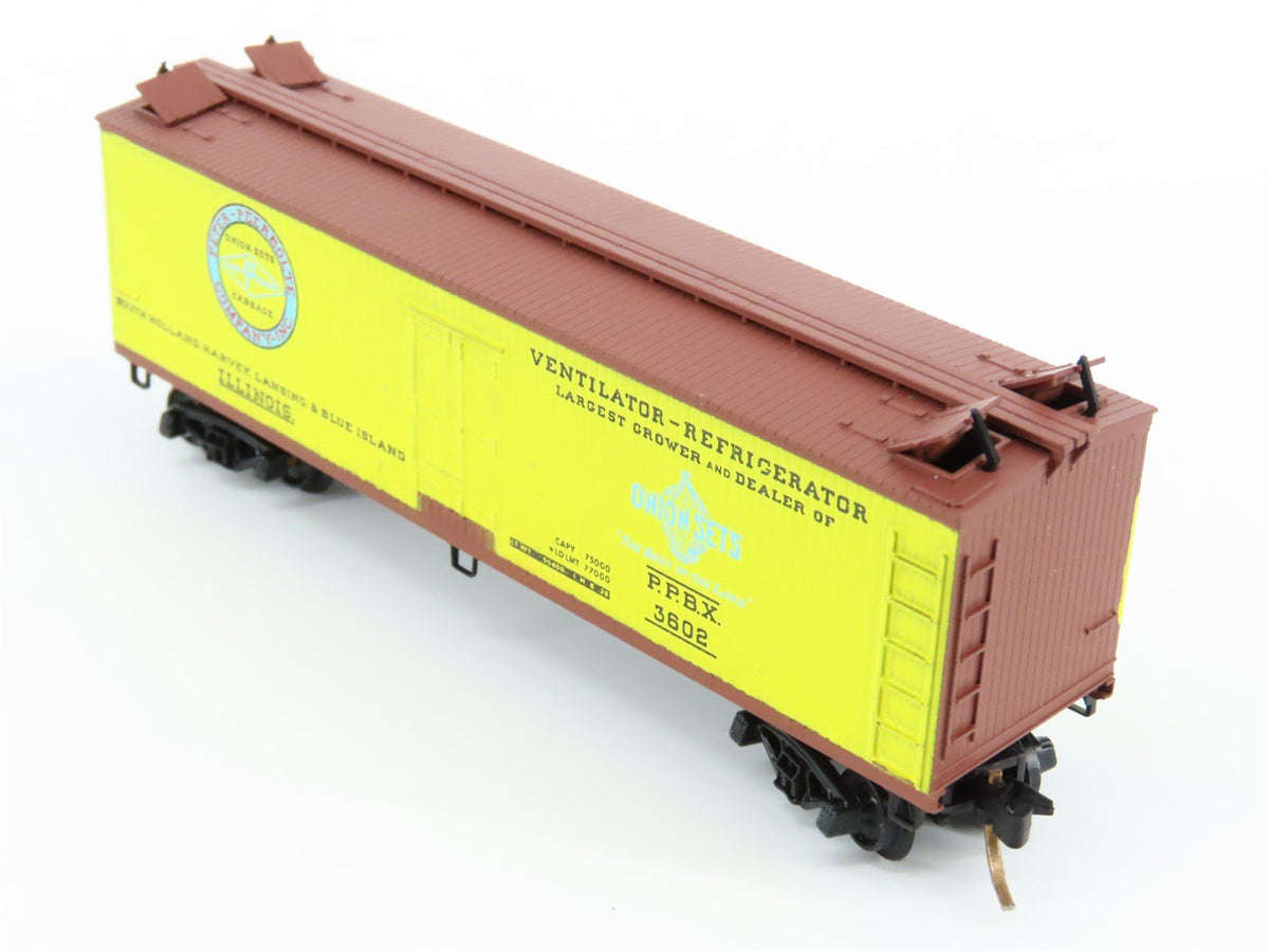 N Scale Kadee Micro-Trains MTL 47040 PPBX Peerbolte Onion Sets 40&#39; Reefer #3602