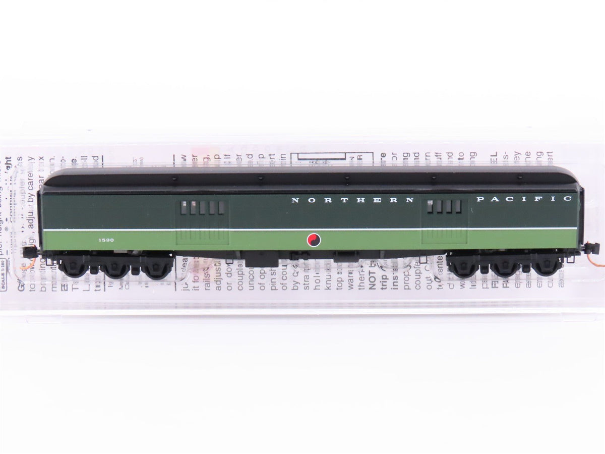 N Micro-Trains MTL 14700320 NP Railway 70&#39; HW Baggage Passenger Car #1590