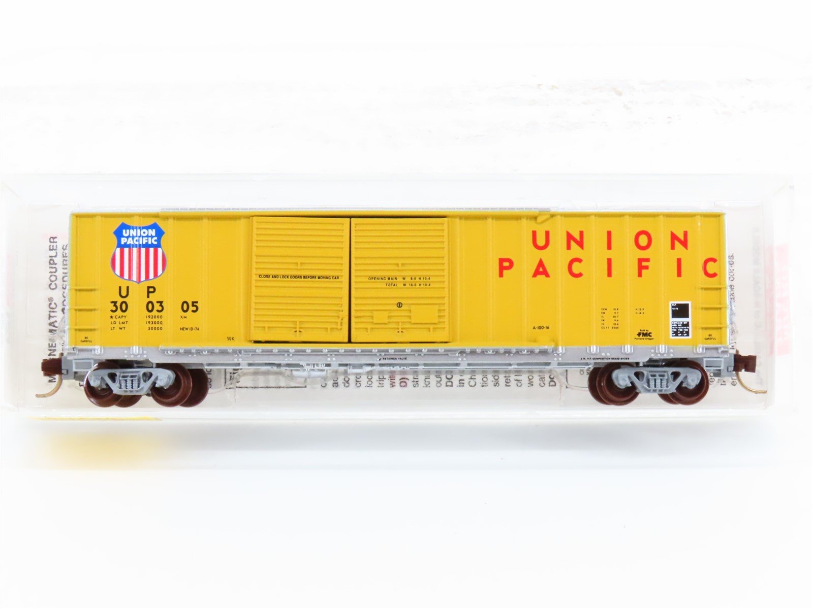 N Scale Micro-Trains MTL 30180 UP Union Pacific 50' Double Door Box Car #300305