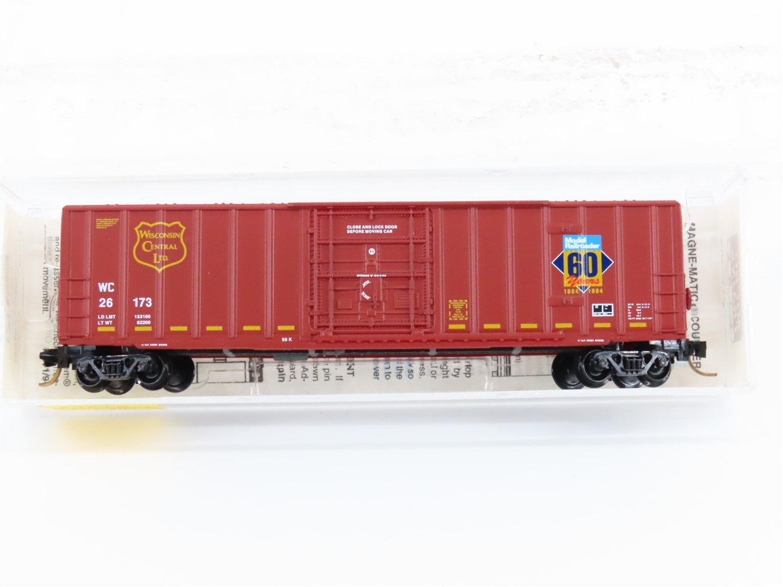 N Scale Micro-Trains MTL 27210 WC Model Railroader 60 Years 50' Box Car #26173