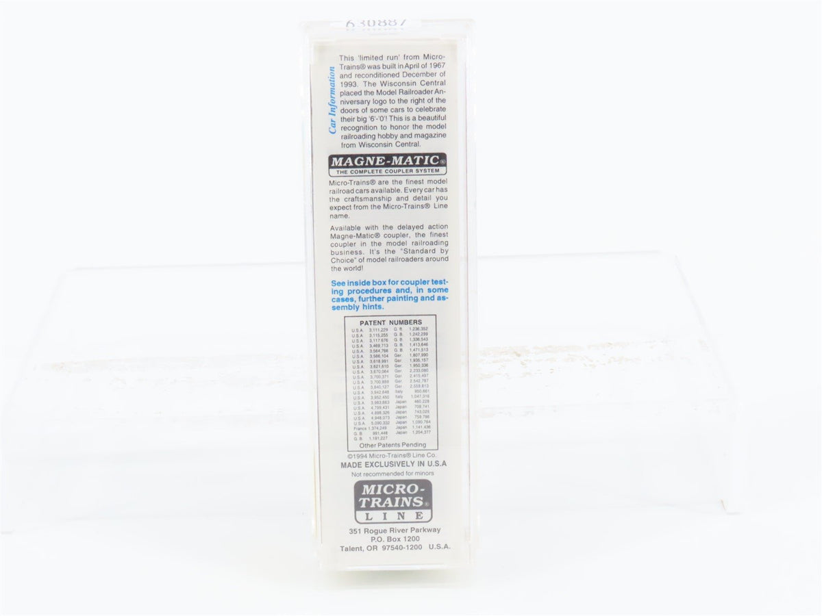 N Scale Micro-Trains MTL 27210 WC Model Railroader 60 Years 50&#39; Box Car #26173