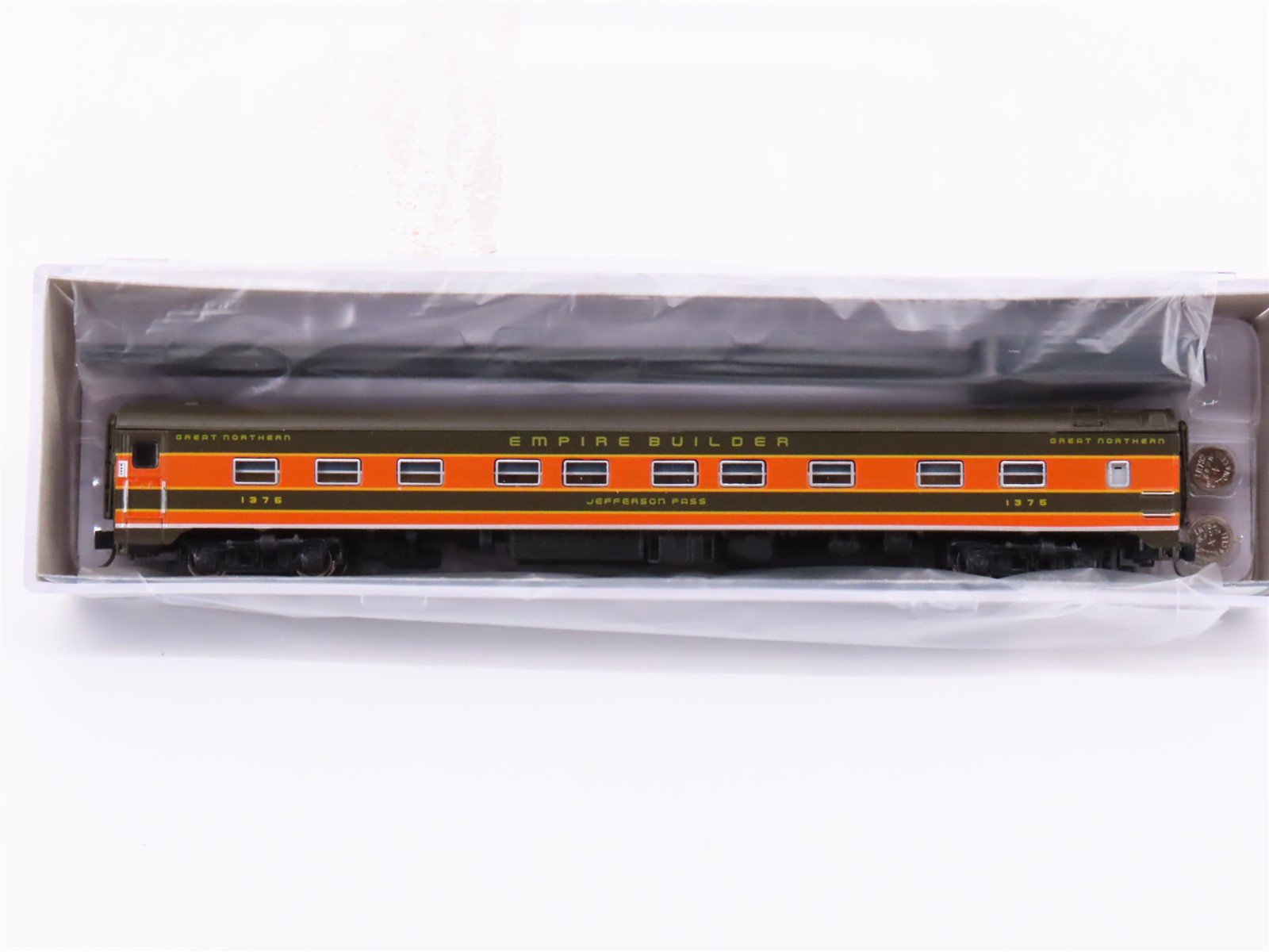 N Rapido 504028 GN Great Northern 10-5 Sleeper Passenger Car "Jefferson Pass"