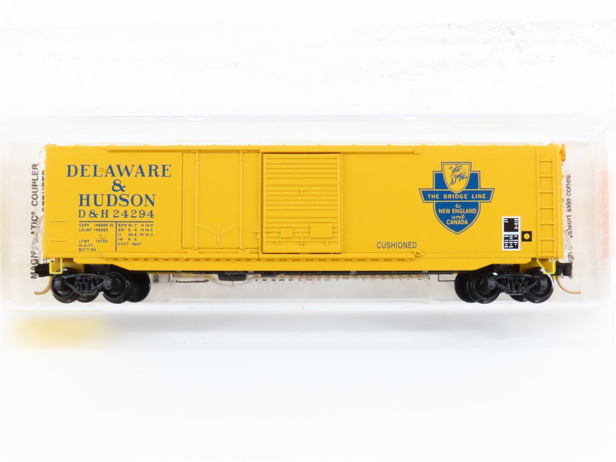 N Scale Micro-Trains MTL 76020 D&amp;H The Bridge Line 50&#39; Box Car #24294