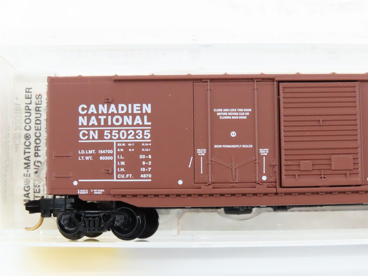 N Scale Micro-Trains MTL 76010 CN Canadian National Railroad 50&#39; Box Car #550235