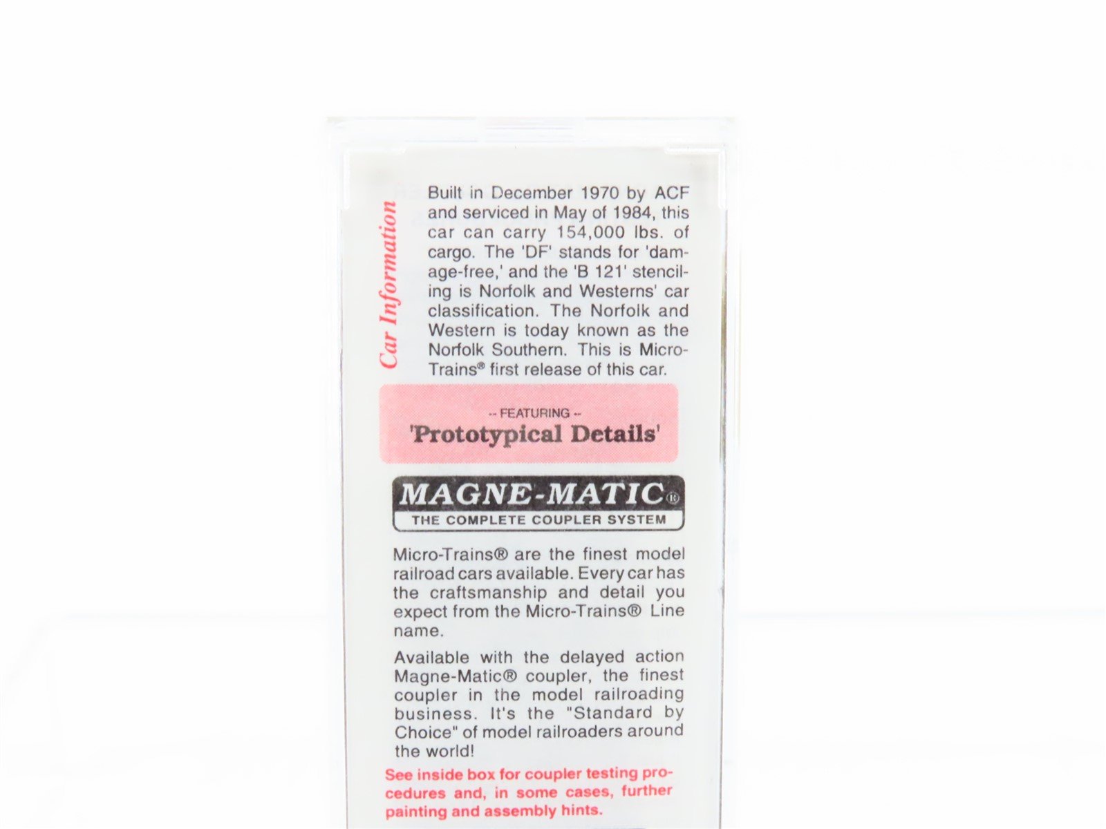 N Scale Micro-Trains MTL 75030 NW Norfolk & Western Railroad 50' Box Car #160784