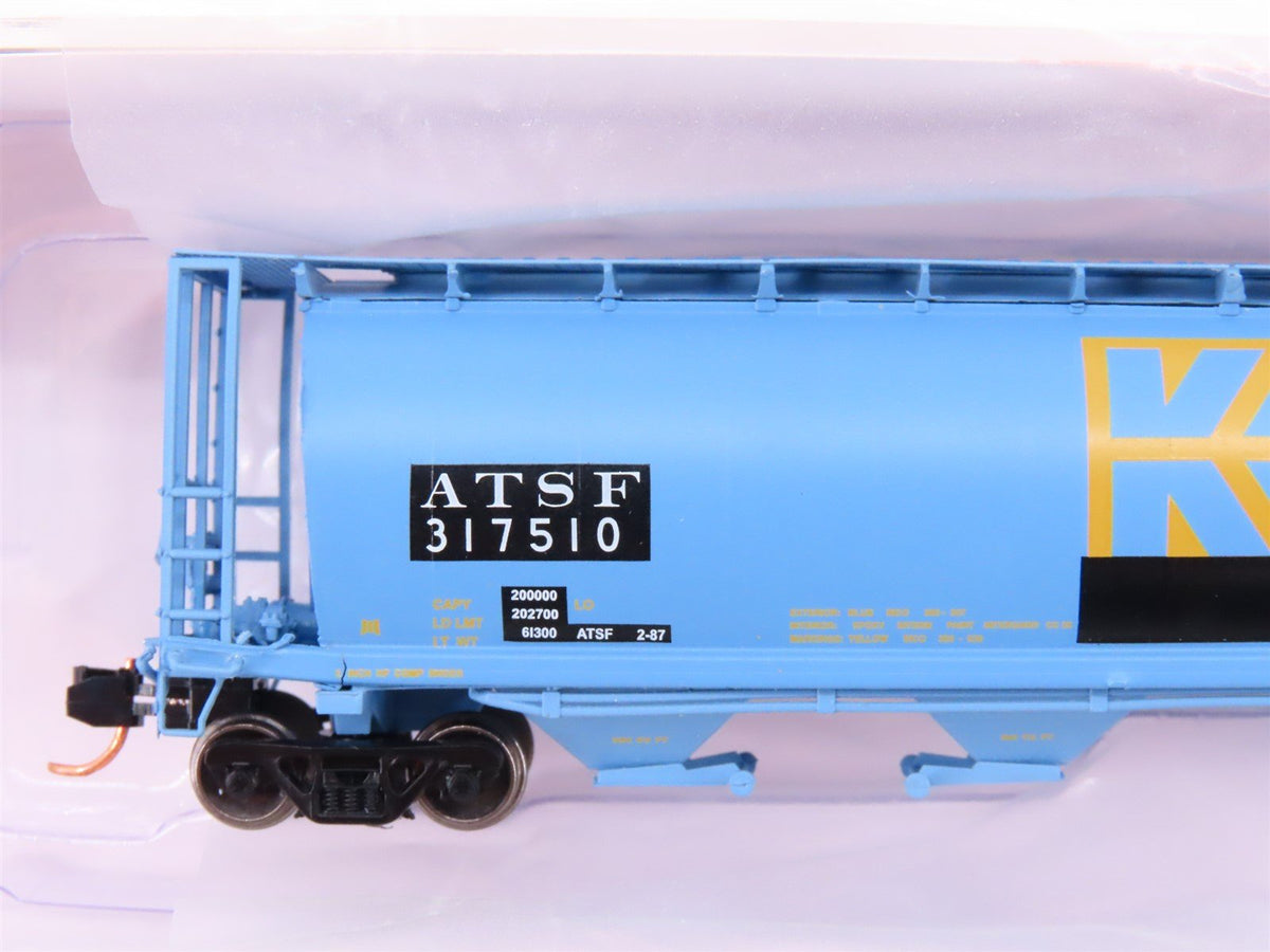 N Scale Intermountain 65137-01 ATSF Santa Fe Cylindrical Hopper Car #317510