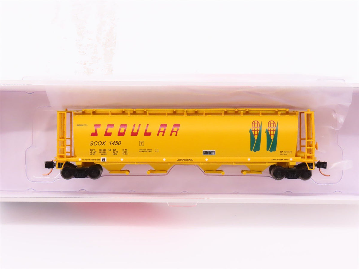 N Scale Intermountain 65106-18 SCOX Scoular Cylindrical Hopper Car #1450