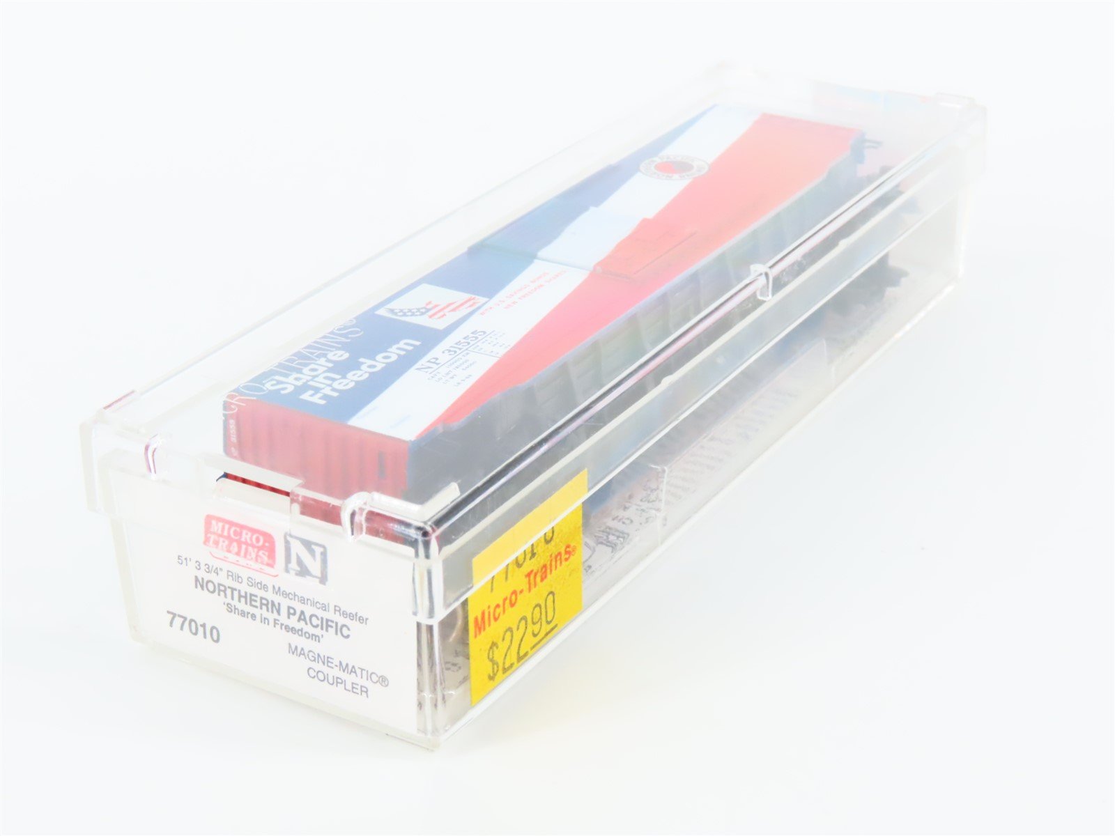 N Micro-Trains MTL 77010 NP Northern Pacific Share in Freedom 50' Box Car #31555