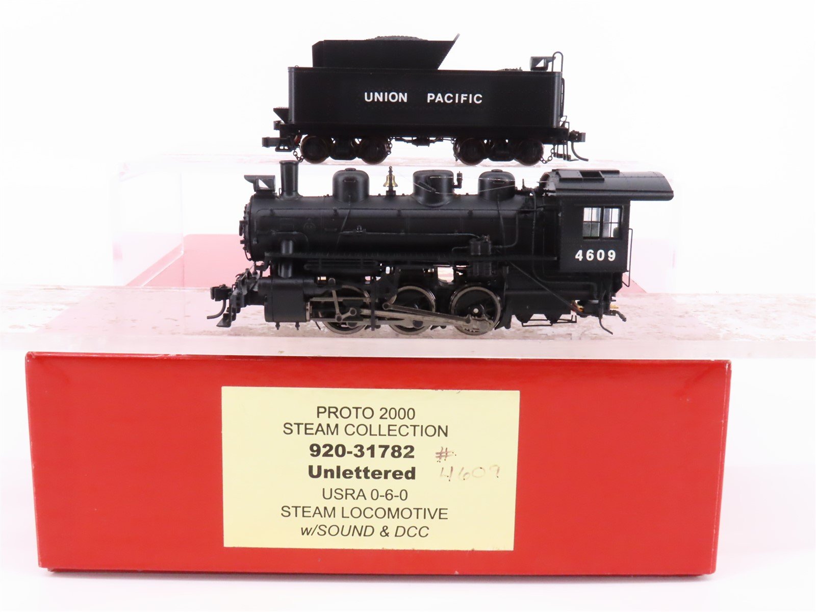 HO Proto 2000 Heritage 920-31782 UP 0-6-0 Steam #4609 w/ DCC & Sound - Custom