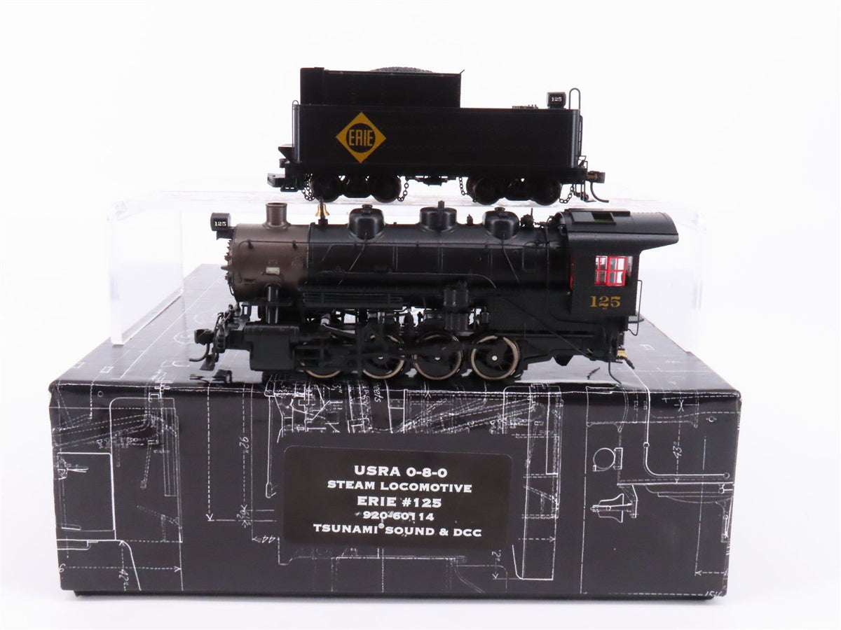 HO Walthers Proto 920-60114 ERIE Railroad 0-8-0 Steam #125 w/ DCC &amp; Sound