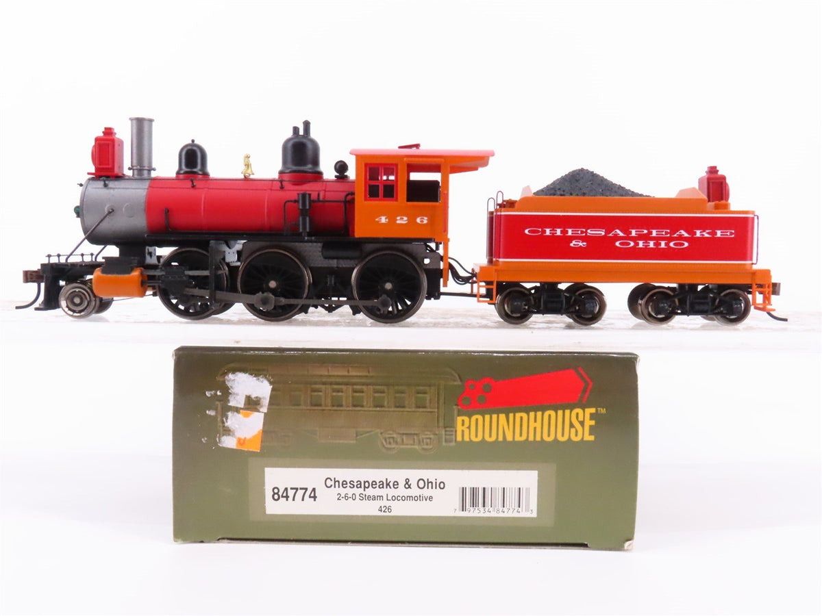 HO Scale Roundhouse 84774 C&amp;O Chesapeake &amp; Ohio 2-6-0 Steam #426 - DCC Ready