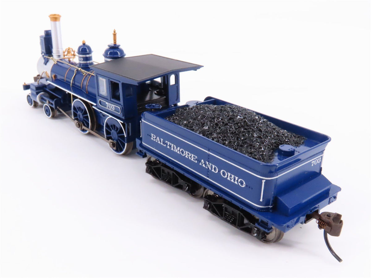 HO Bachmann 52703 B&amp;O Baltimore &amp; Ohio 4-4-0 American Steam #703 w/ DCC &amp; Sound