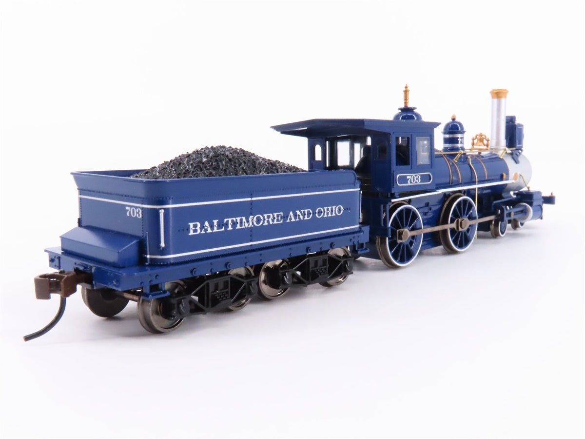 HO Bachmann 52703 B&amp;O Baltimore &amp; Ohio 4-4-0 American Steam #703 w/ DCC &amp; Sound