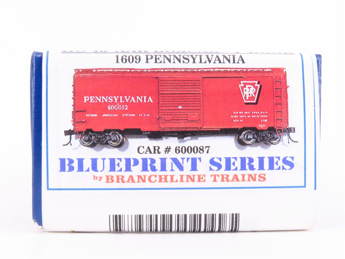 HO Scale Branchline Blueprint Kit #1609 PRR Pennsylvania 40&#39; Box Car #600087