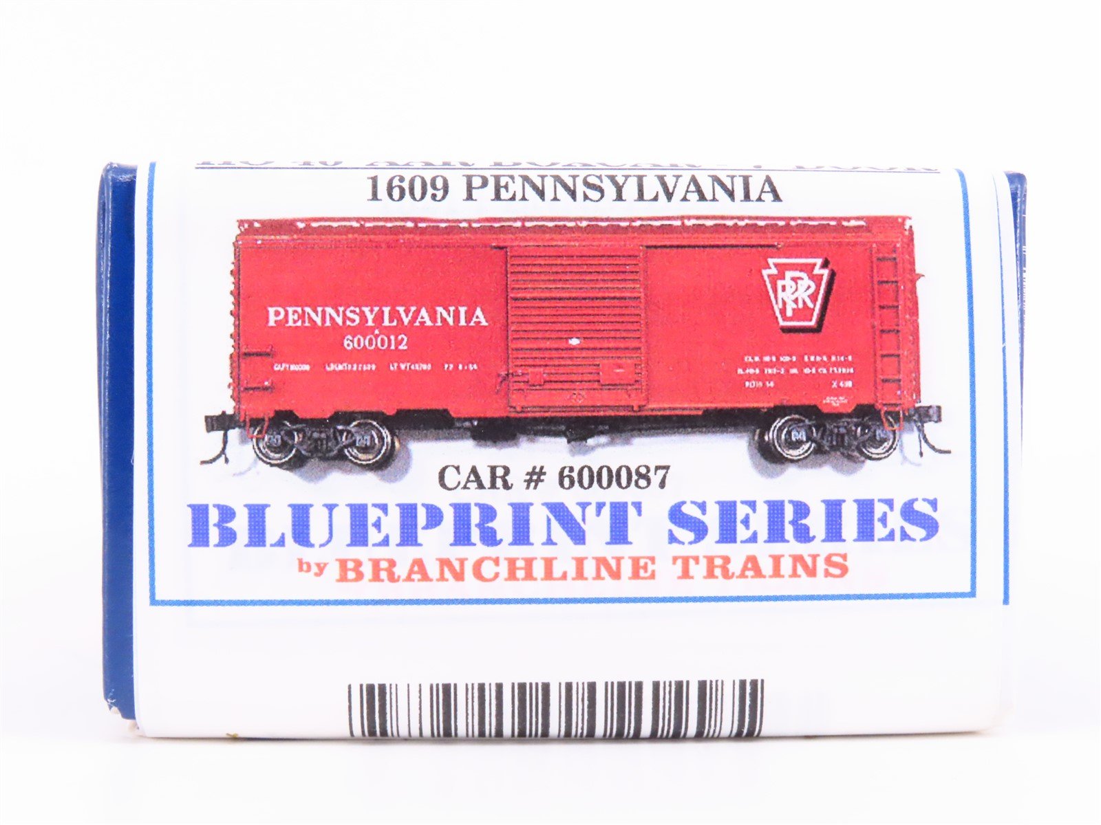 HO Scale Branchline Blueprint Kit #1609 PRR Pennsylvania 40' Box Car #600087