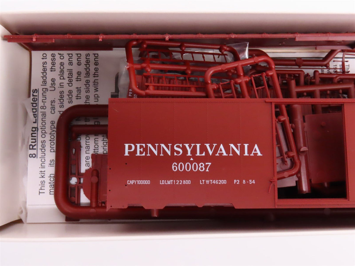 HO Scale Branchline Blueprint Kit #1609 PRR Pennsylvania 40&#39; Box Car #600087