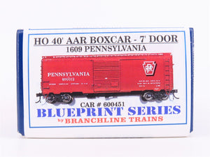 HO Scale Branchline Blueprint Kit #1609 PRR Pennsylvania 40' Box Car #600451