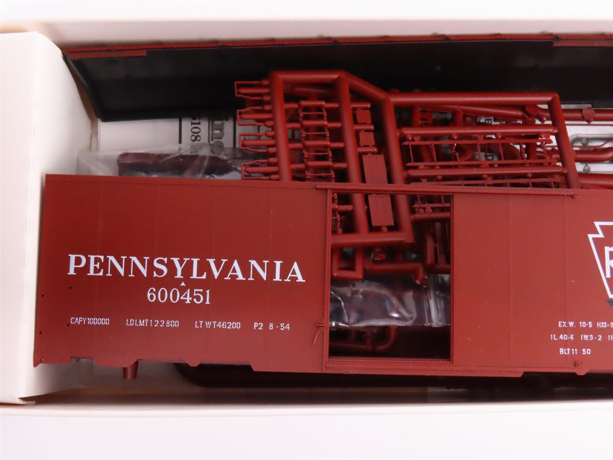 HO Scale Branchline Blueprint Kit #1609 PRR Pennsylvania 40&#39; Box Car #600451