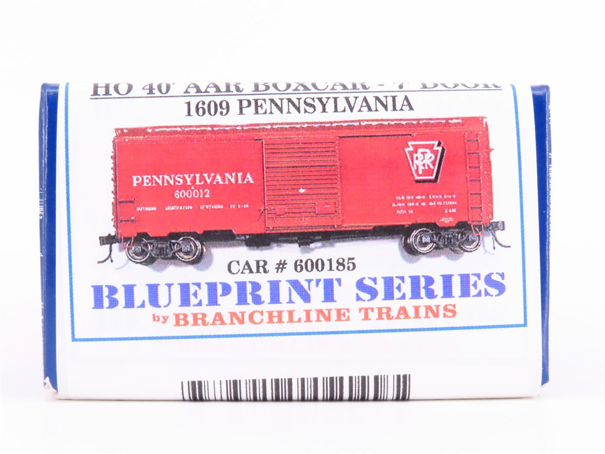 HO Scale Branchline Blueprint Kit #1609 PRR Pennsylvania 40&#39; Box Car #600185