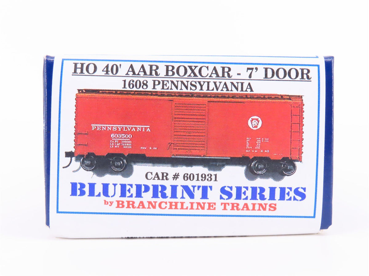 HO Scale Branchline Blueprint Kit #1608 PRR Pennsylvania 40&#39; Box Car #601931