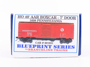 HO Scale Branchline Blueprint Kit #1608 PRR Pennsylvania 40' Box Car #601931