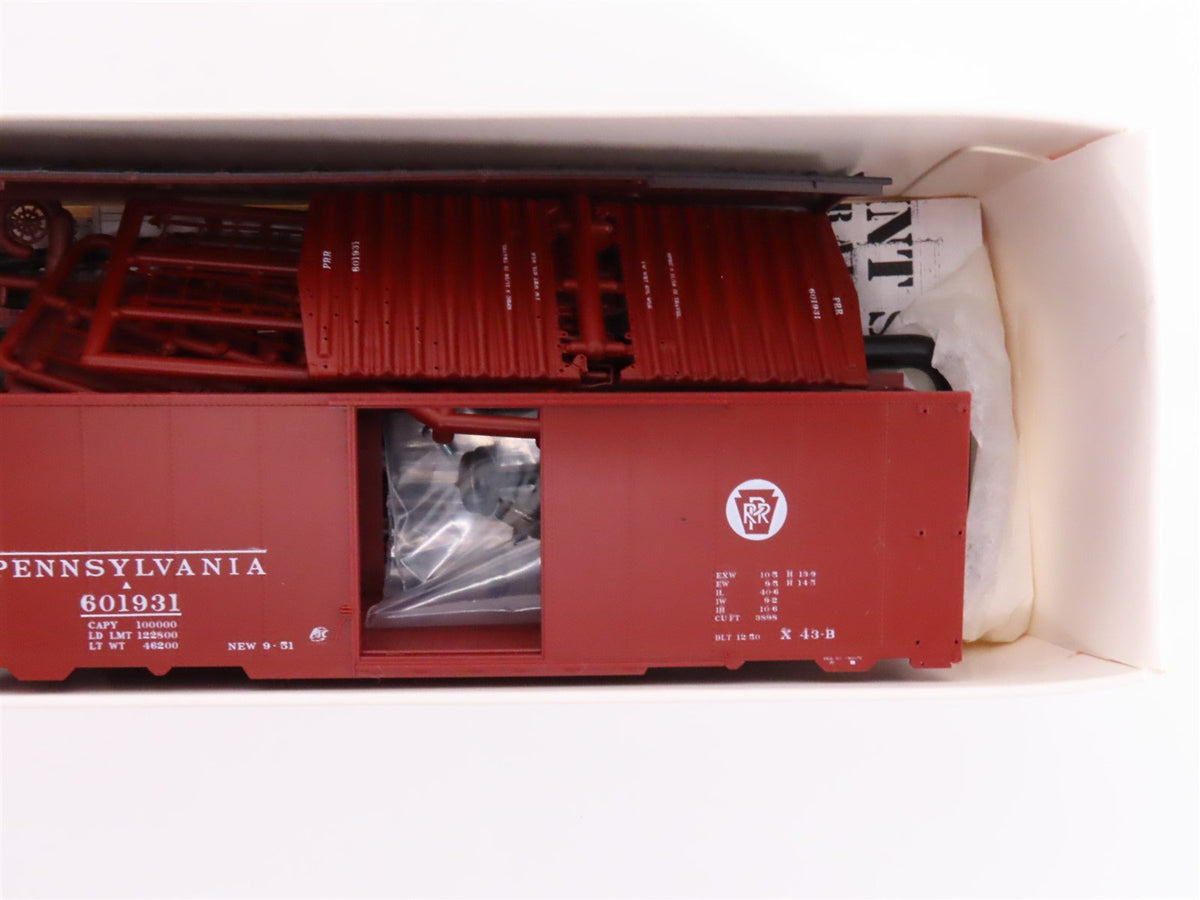 HO Scale Branchline Blueprint Kit #1608 PRR Pennsylvania 40&#39; Box Car #601931