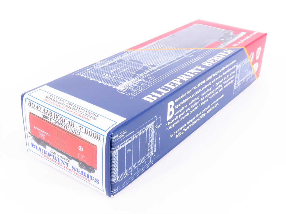 HO Scale Branchline Blueprint Kit #1608 PRR Pennsylvania 40&#39; Box Car #601931