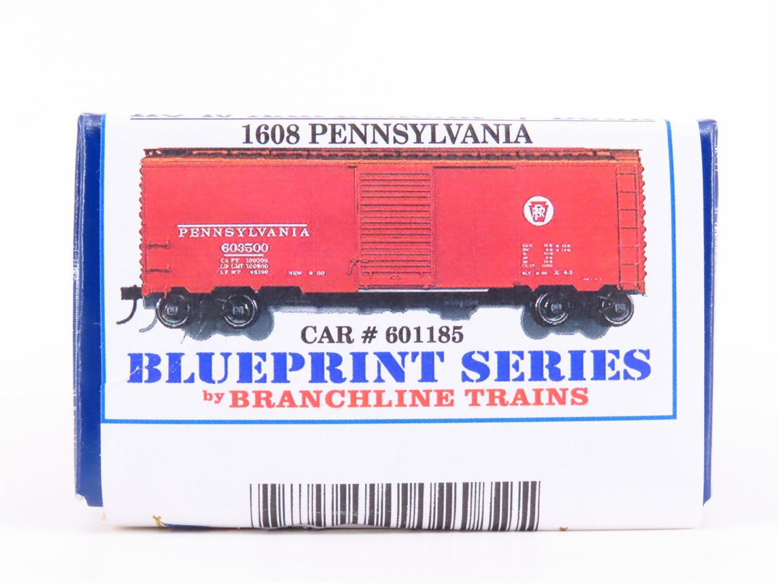 HO Scale Branchline Blueprint Kit #1608 PRR Pennsylvania 40' Box Car #601185