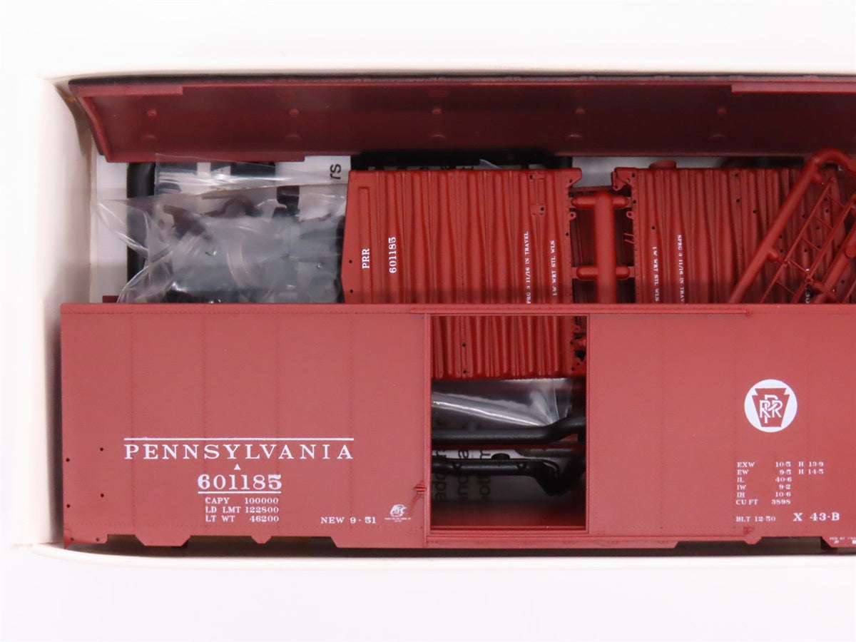 HO Scale Branchline Blueprint Kit #1608 PRR Pennsylvania 40&#39; Box Car #601185