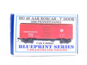 HO Scale Branchline Blueprint Kit #1608 PRR Pennsylvania 40' Box Car #600633