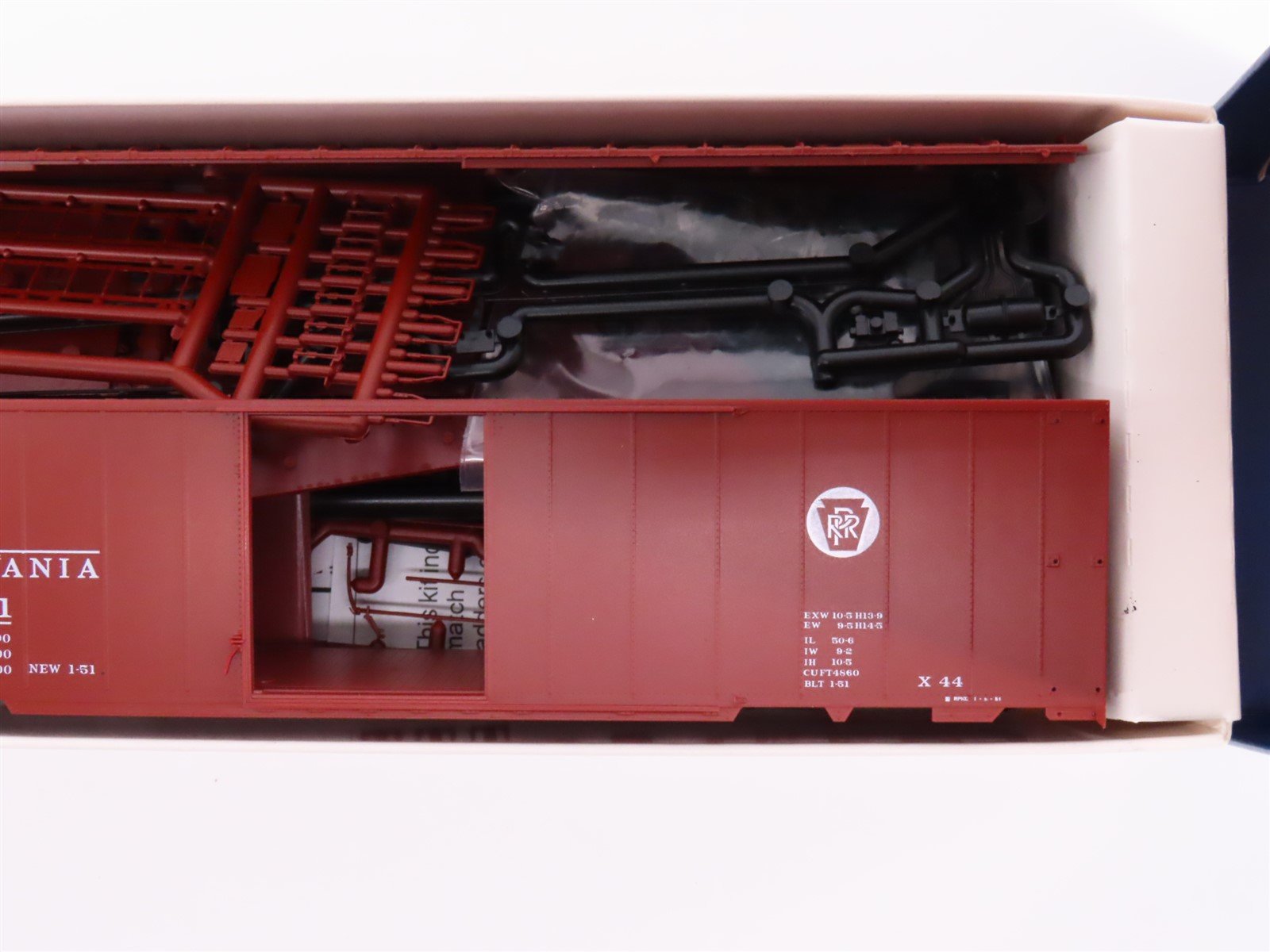 HO Scale Branchline Blueprint Kit #1011 PRR Pennsylvania 50' Box Car #604241