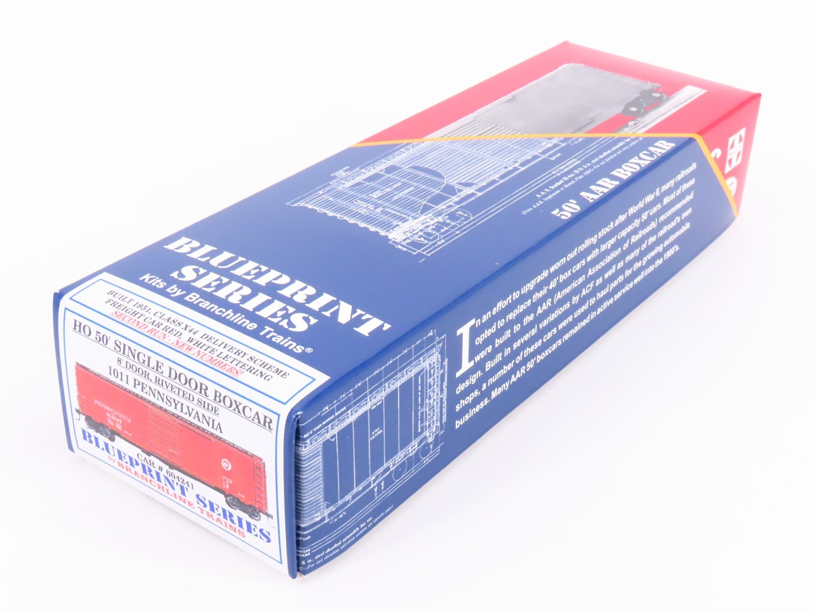 HO Scale Branchline Blueprint Kit #1011 PRR Pennsylvania 50' Box Car #604241