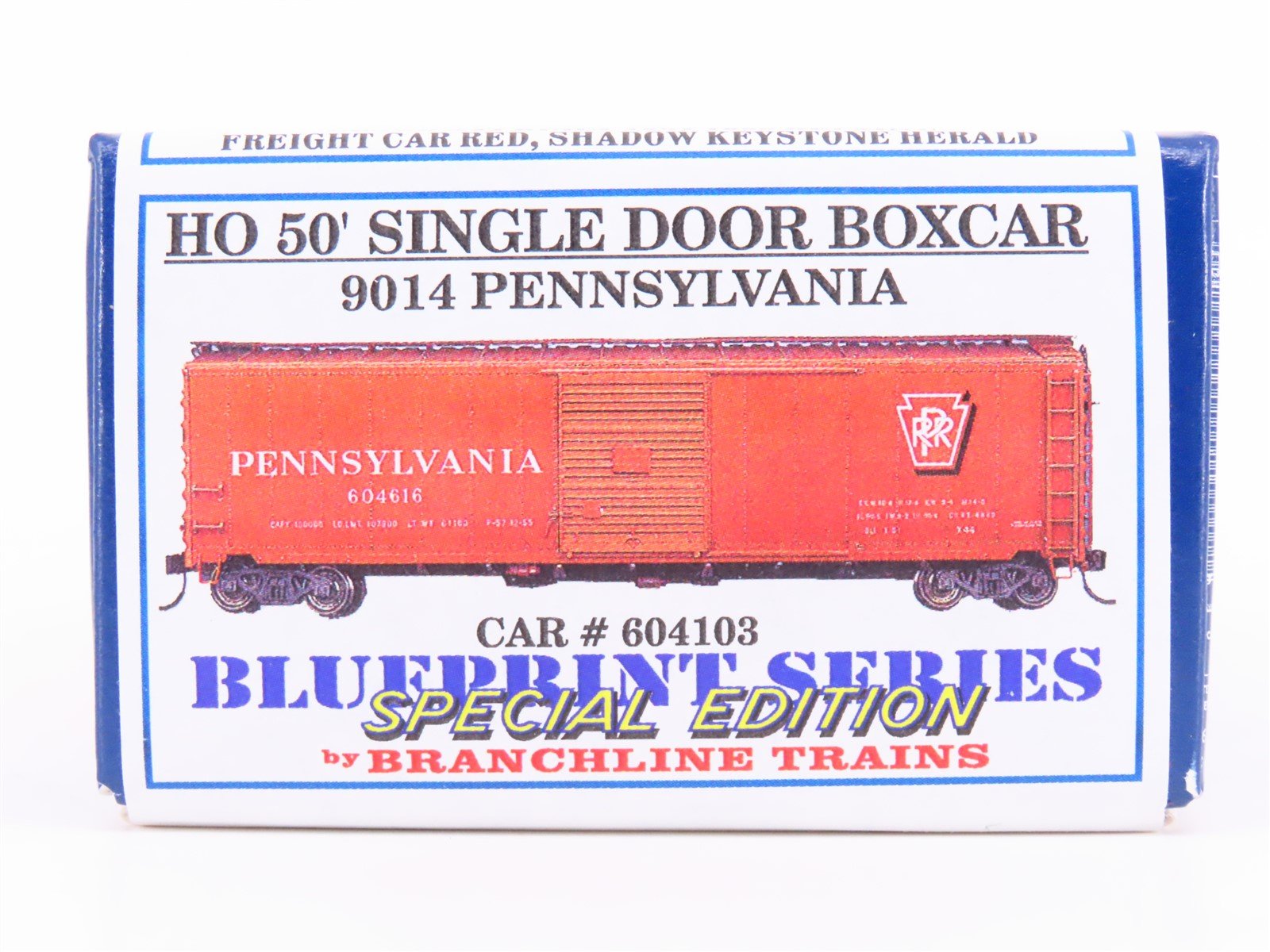HO Scale Branchline Blueprint Special Edition Kit #9014 PRR 50' Box Car #604103