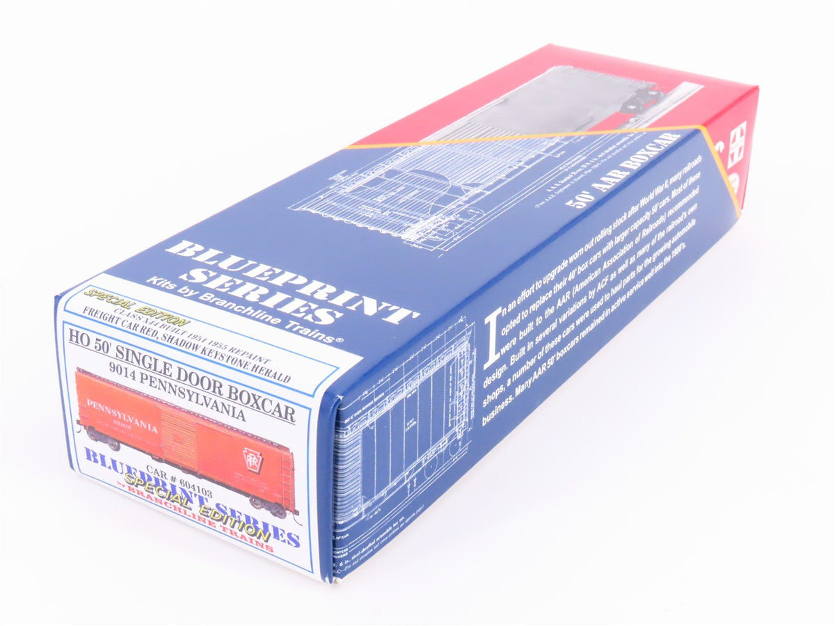 HO Scale Branchline Blueprint Special Edition Kit #9014 PRR 50&#39; Box Car #604103