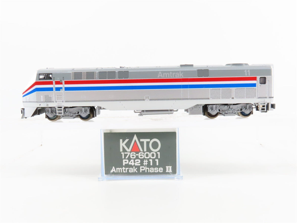 N KATO 176-6001 AMTK Amtrak Phase III GE P42 Genesis Diesel #11 - DCC Ready