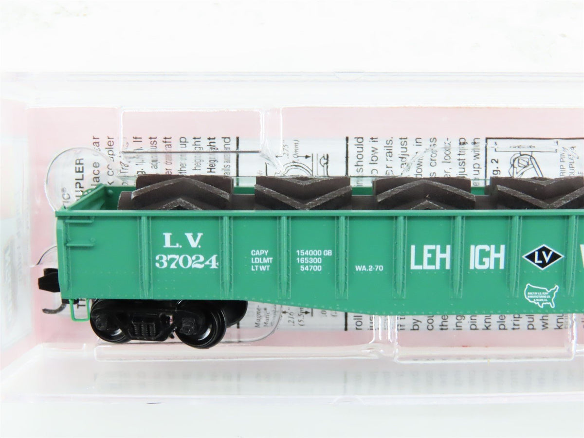 N Micro-Trains MTL NSE 06-24 LV Lehigh Valley 50&#39; Drop-End Gondola #37024 w/Load