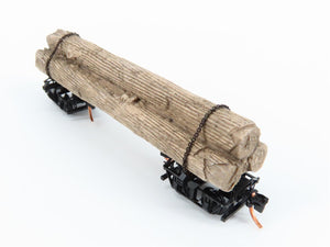 N Scale Micro-Trains MTL 11300720 Disconnect Log Car w/ Load