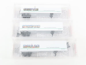 LOT of 15 N Micro-Trains MTL BN Intermodal Cities Series Trailers & Containers