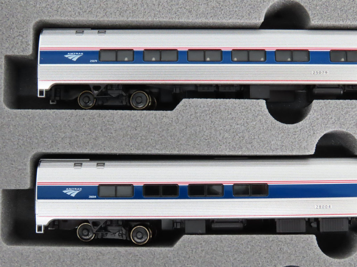 N KATO 106-6286 AMTK Amtrak Phase VI Amfleet II &amp; Viewliner Passenger 3-Car Set