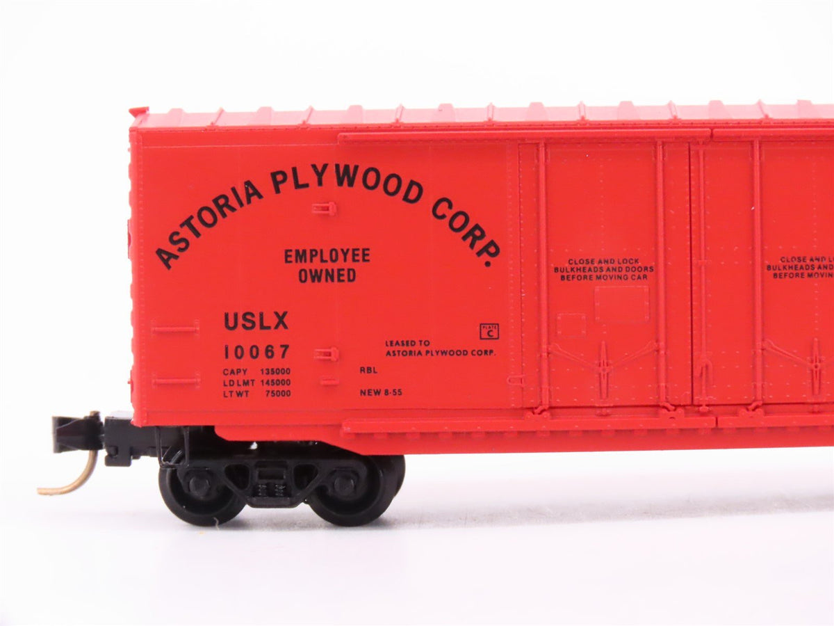N Scale Micro-Trains MTL 75020 USLX Astoria Plywood 50&#39; Box Car #10067