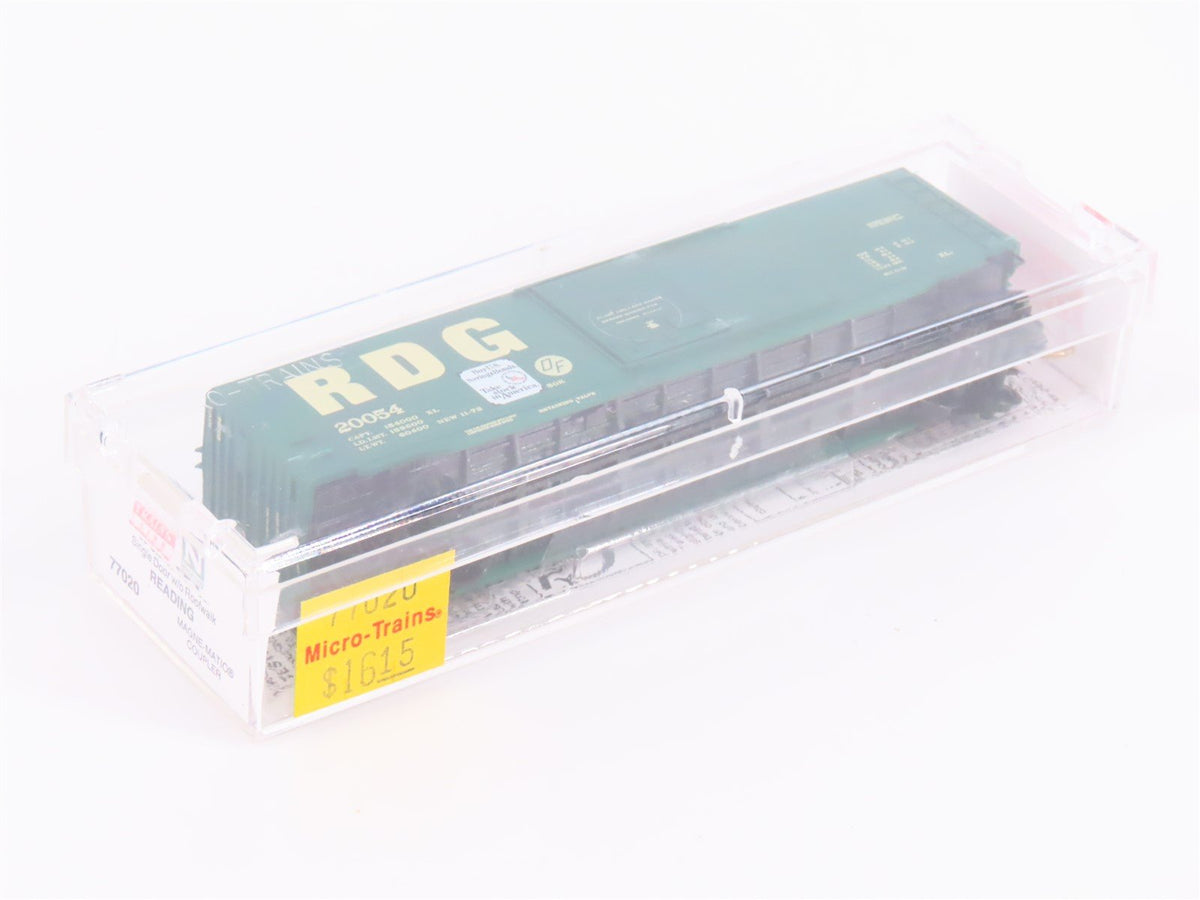 N Scale Micro-Trains MTL 77020 RDG Reading Lines 50&#39; Single Door Box Car #20054