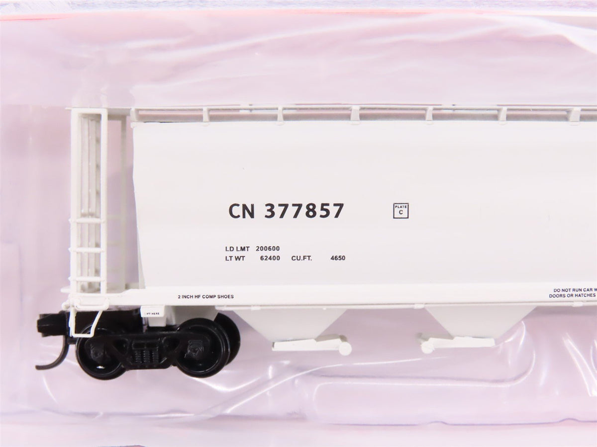 N Scale Intermountain 65213-18 CN Railway Cylindrical 4-Bay Hopper Car #377857