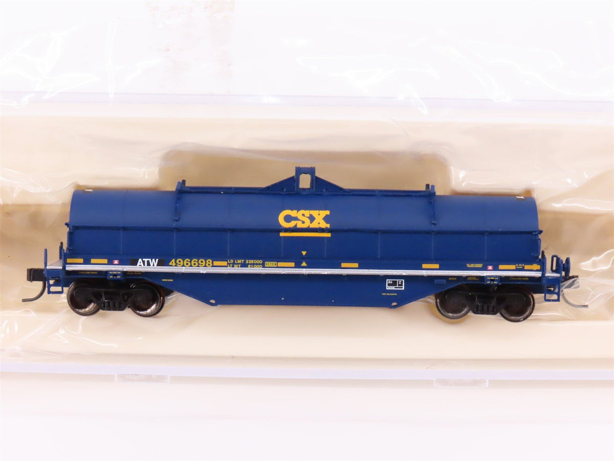 N Scale Atlas 50001513 ATW / CSX Atlantic &amp; Western 42&#39; Steel Coil Car #496698