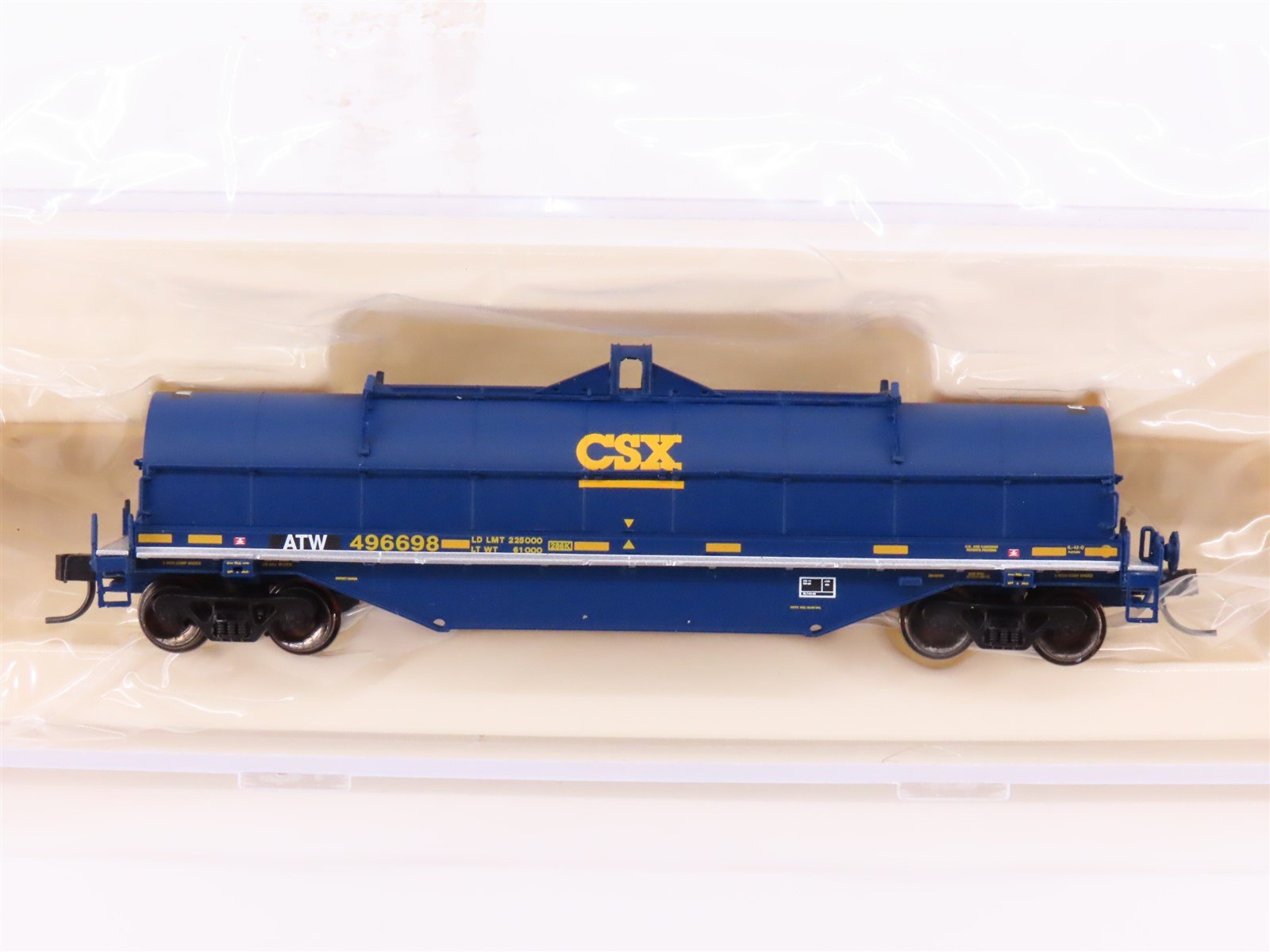 N Scale Atlas 50001513 ATW / CSX Atlantic & Western 42' Steel Coil Car #496698